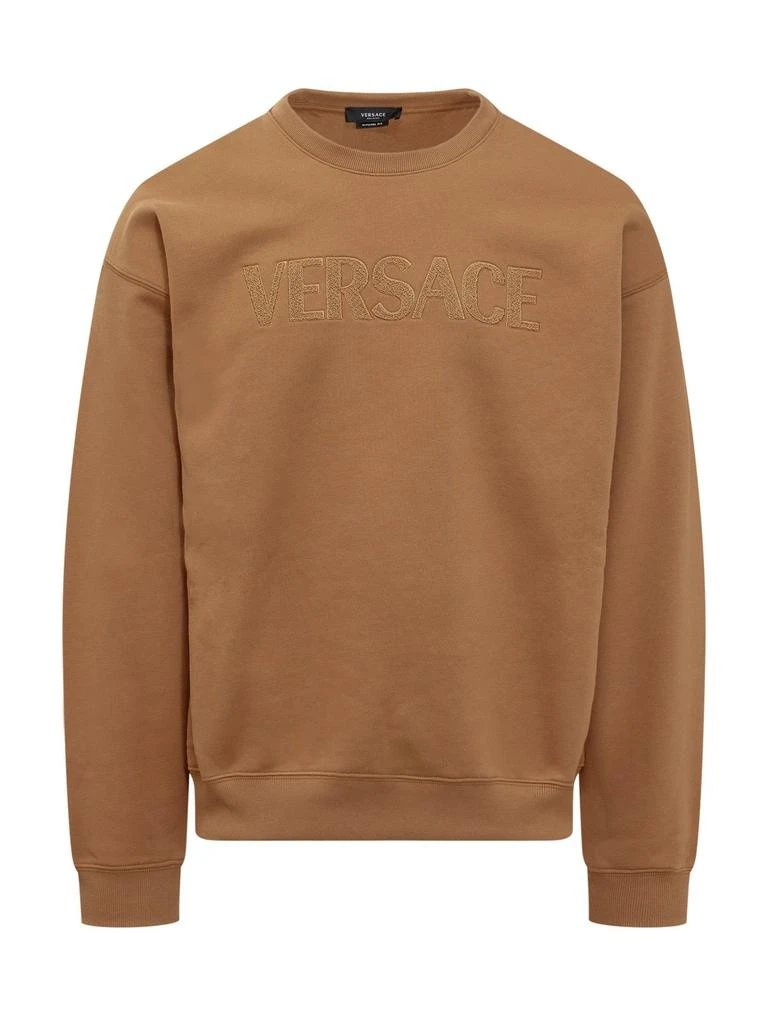 商品Versace|Versace Logo Detailed Crewneck Sweatshirt,价格¥3921,第1张图片