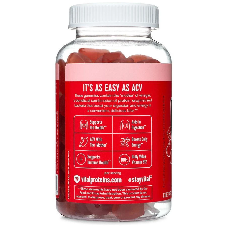 商品Vital Proteins|Apple Cider Vinegar Gummies,价格¥127,第2张图片详细描述