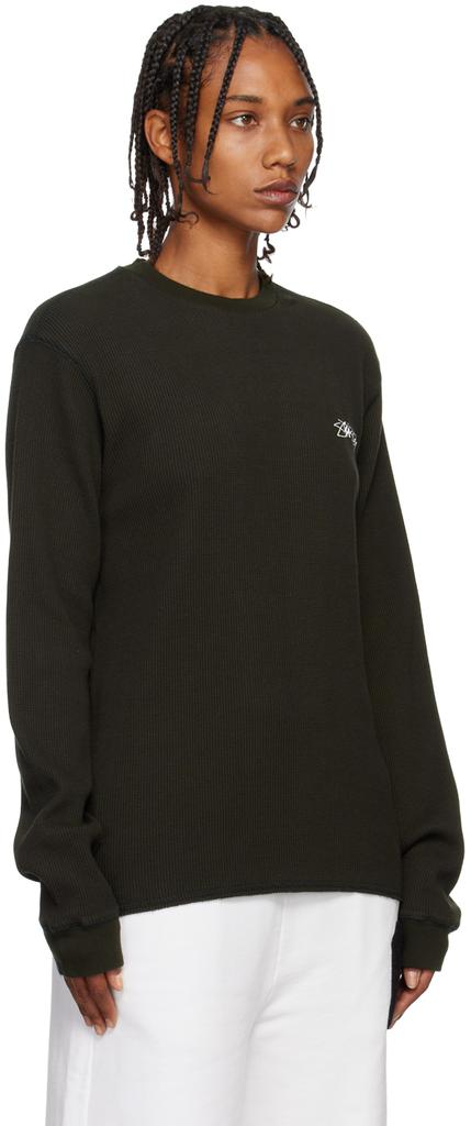 Black Thermal Long Sleeve T-Shirt商品第2张图片规格展示