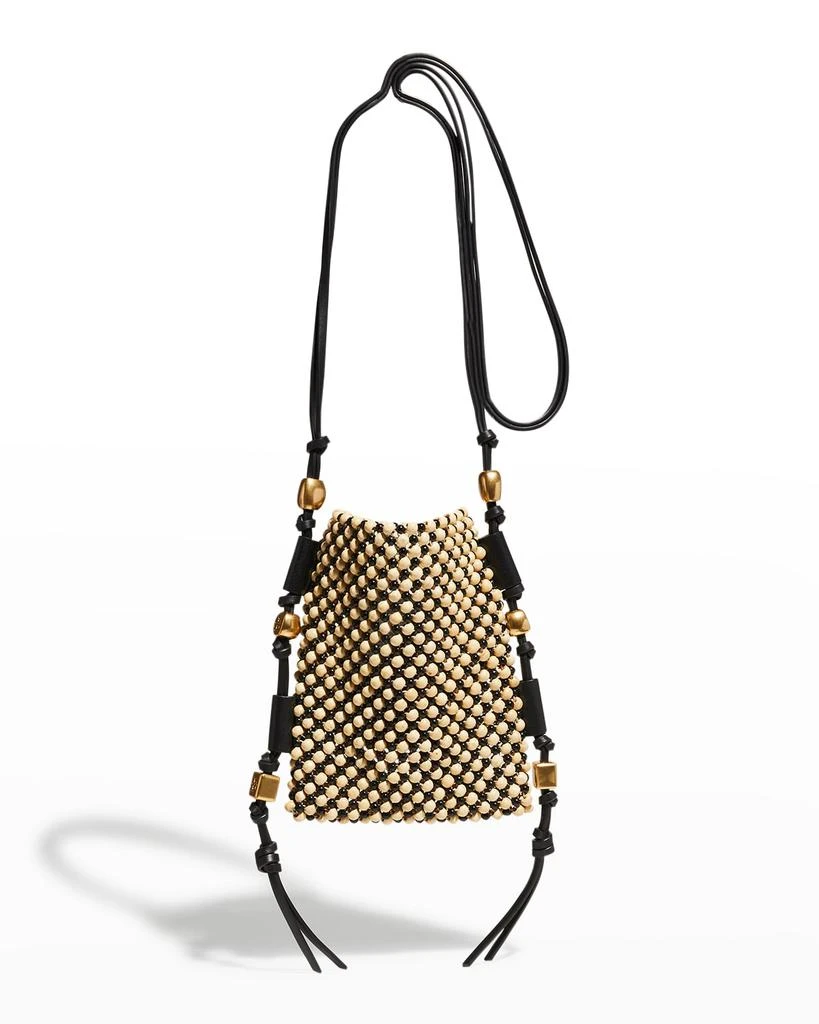 商品Tory Burch|Miller Beaded Tassel North-South Crossbody Bag,价格¥1692,第1张图片