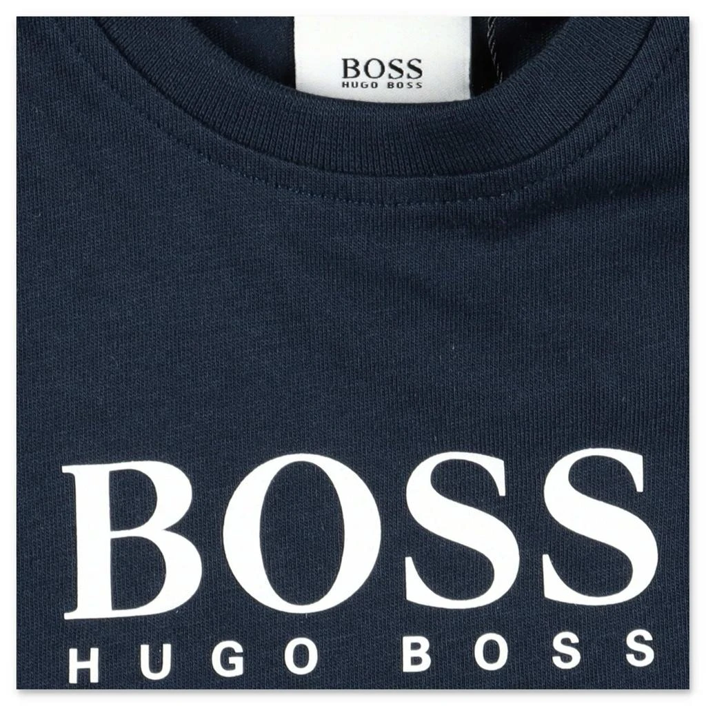 商品Hugo Boss|Hugo Boss Kids Logo Printed Long Sleeve T-Shirt,价格¥295,第3张图片详细描述