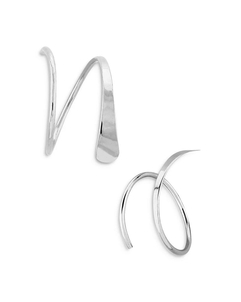 商品Moon & Meadow|14K White Gold Tapered Wire Cuff Earrings - Exclusive,价格¥1664,第1张图片