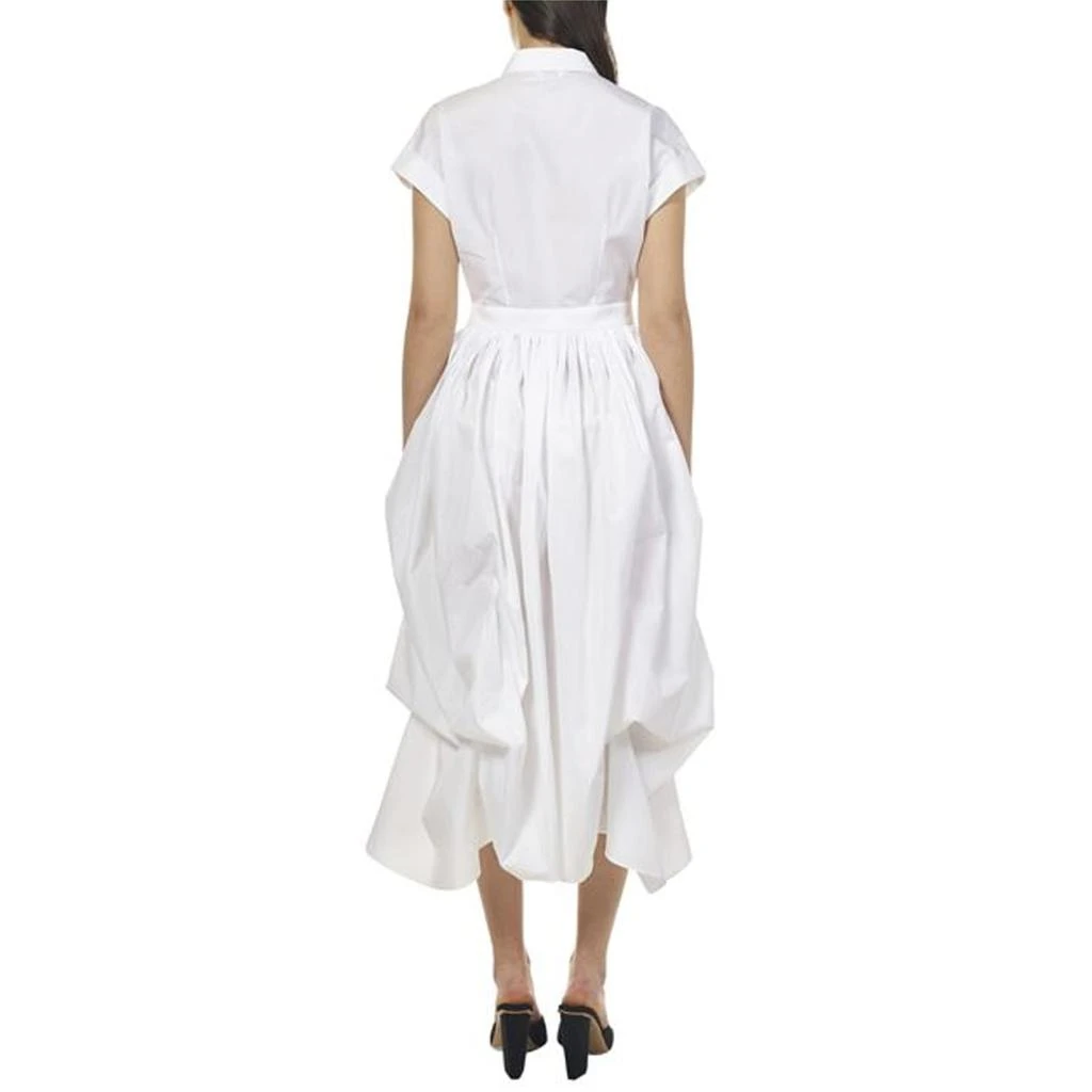 商品Alexander McQueen|Alexander McQueen Cotton Midi Dress,价格¥10216,第3张图片详细描述