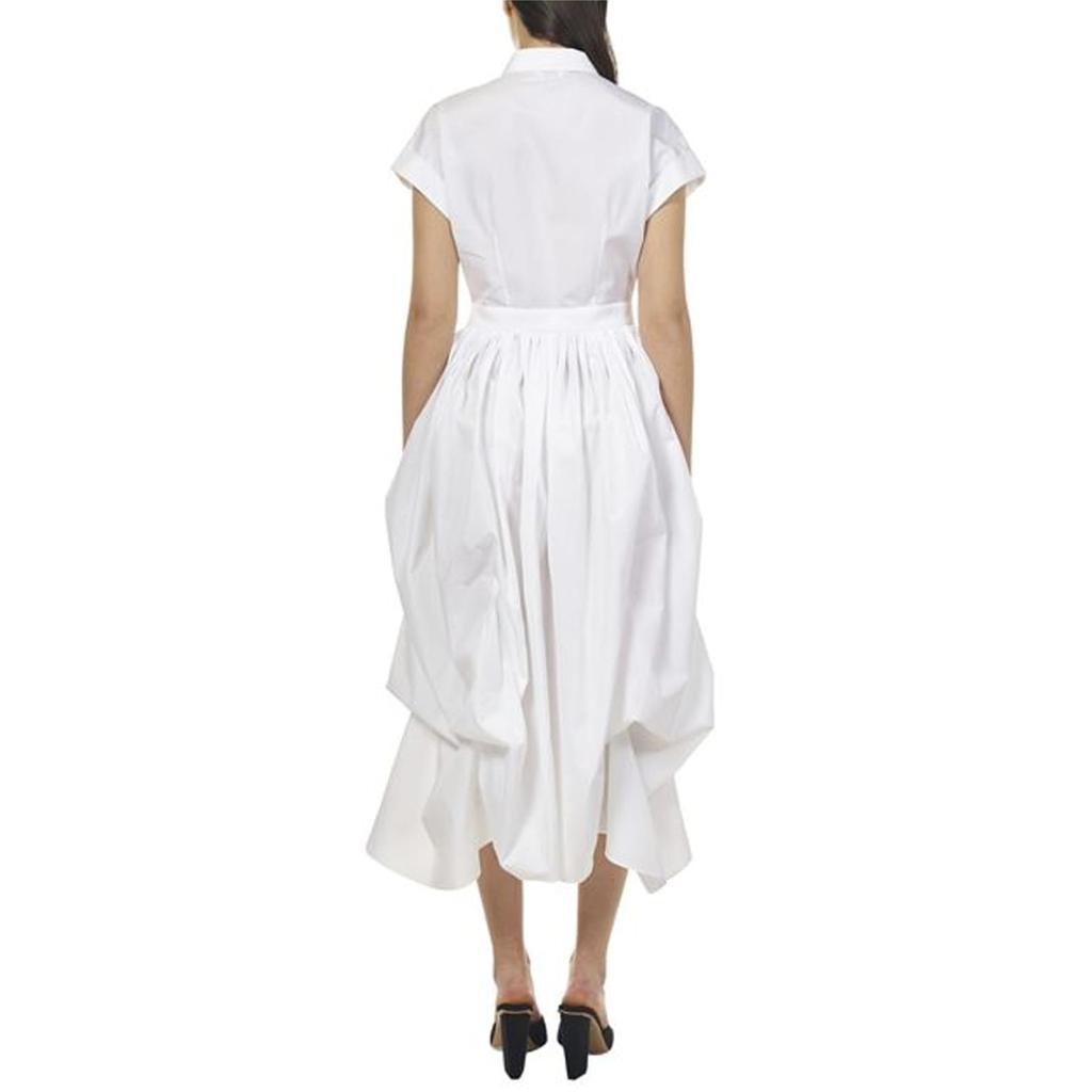 商品Alexander McQueen|Alexander McQueen Cotton Midi Dress,价格¥8910,第5张图片详细描述