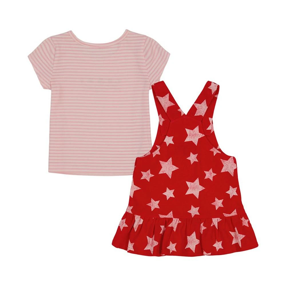 商品Tommy Hilfiger|Baby Girls Star Pinafore and Logo Shirt, 2 Piece Set,价格¥123,第3张图片详细描述