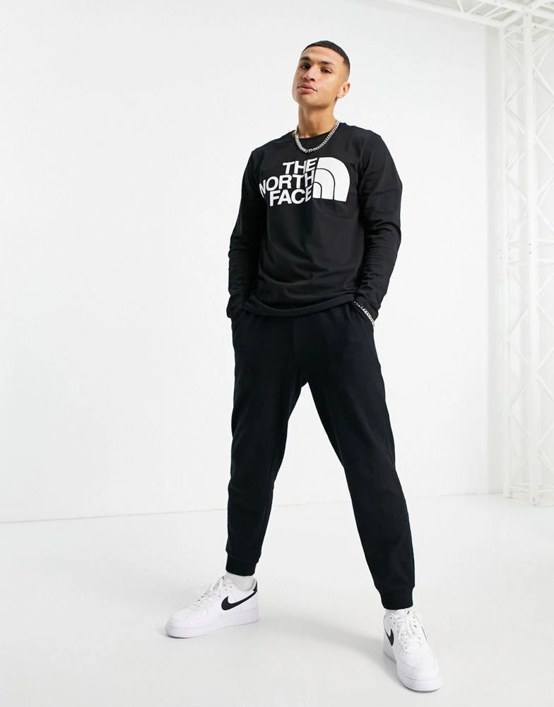 商品The North Face|The North Face Standard logo long sleeve t-shirt in black,价格¥321,第4张图片详细描述