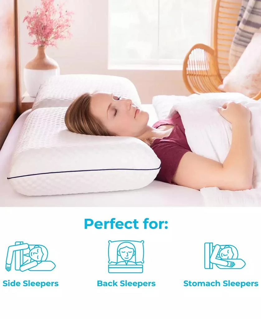 商品Linenspa|AlwaysCool Gel Memory Foam Pillow,价格¥551,第2张图片详细描述
