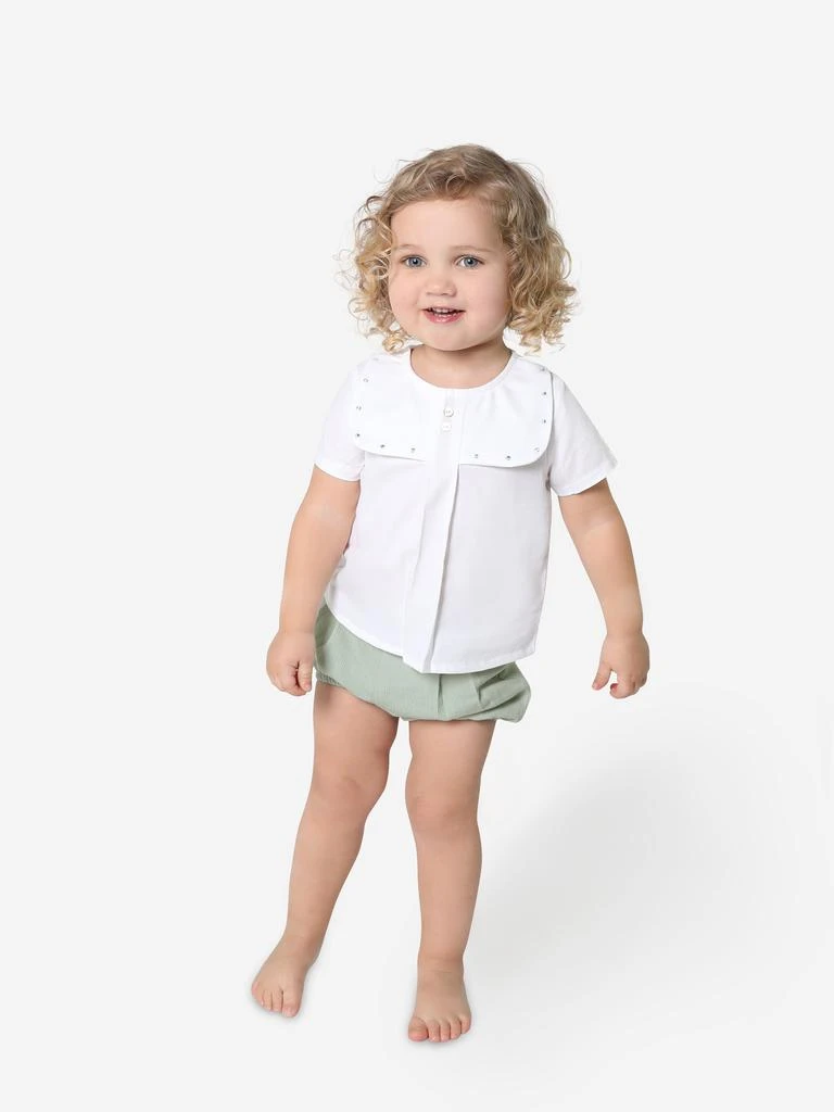 商品Paz Rodriguez|Baby Boys Blouse And Shorts in Green,价格¥398,第2张图片详细描述