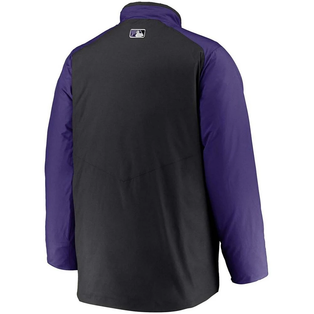 商品NIKE|Men's Black Colorado Rockies Authentic Collection Dugout Full-Zip Jacket,价格¥1493,第2张图片详细描述