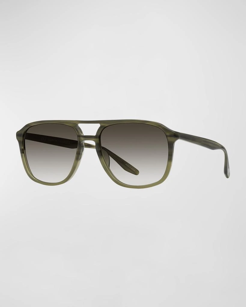商品Barton Perreira|Men's Gyalis Plastic Rectangle Sunglasses,价格¥4051,第1张图片