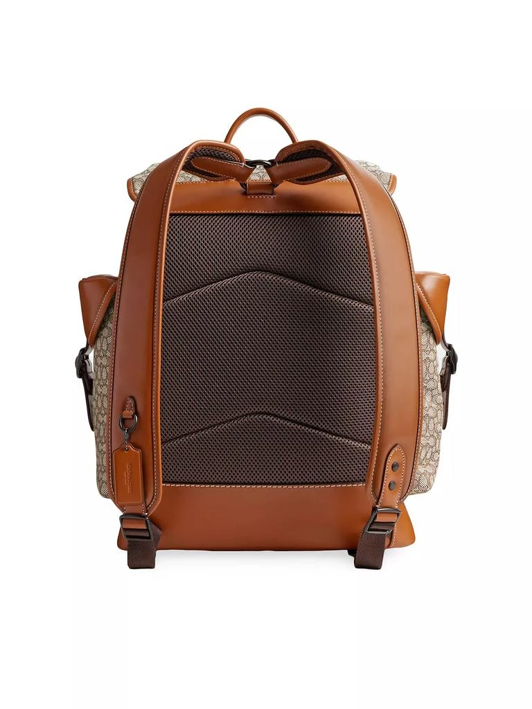 商品Coach|Hitch Leather Monogram Backpack,价格¥2440,第5张图片详细描述