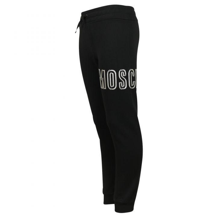 商品Moschino|Black Wrap Around Logo Joggers,价格¥283,第5张图片详细描述