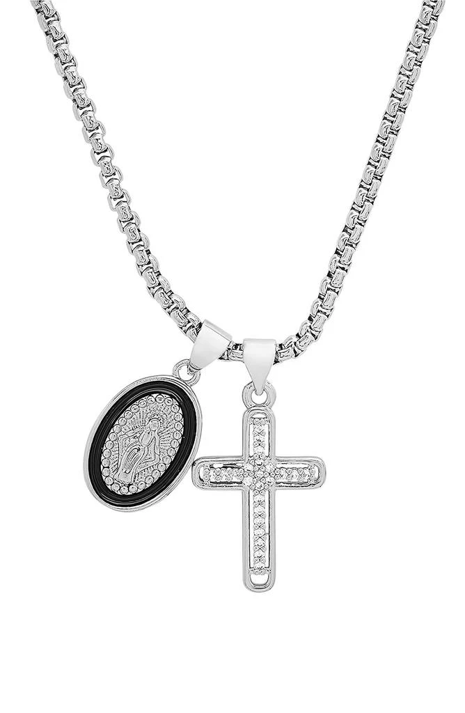 商品HMY JEWELRY|Crystal Cross Necklace,价格¥215,第3张图片详细描述