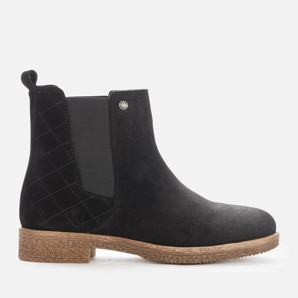 商品Barbour|BARBOUR WOMEN'S CARLA SUEDE CHELSEA BOOTS - BLACK,价格¥547,第1张图片