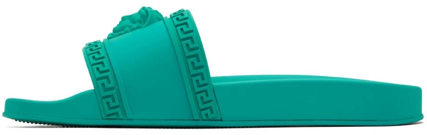 商品Versace|Green Palazzo Slides,价格¥1134,第3张图片详细描述