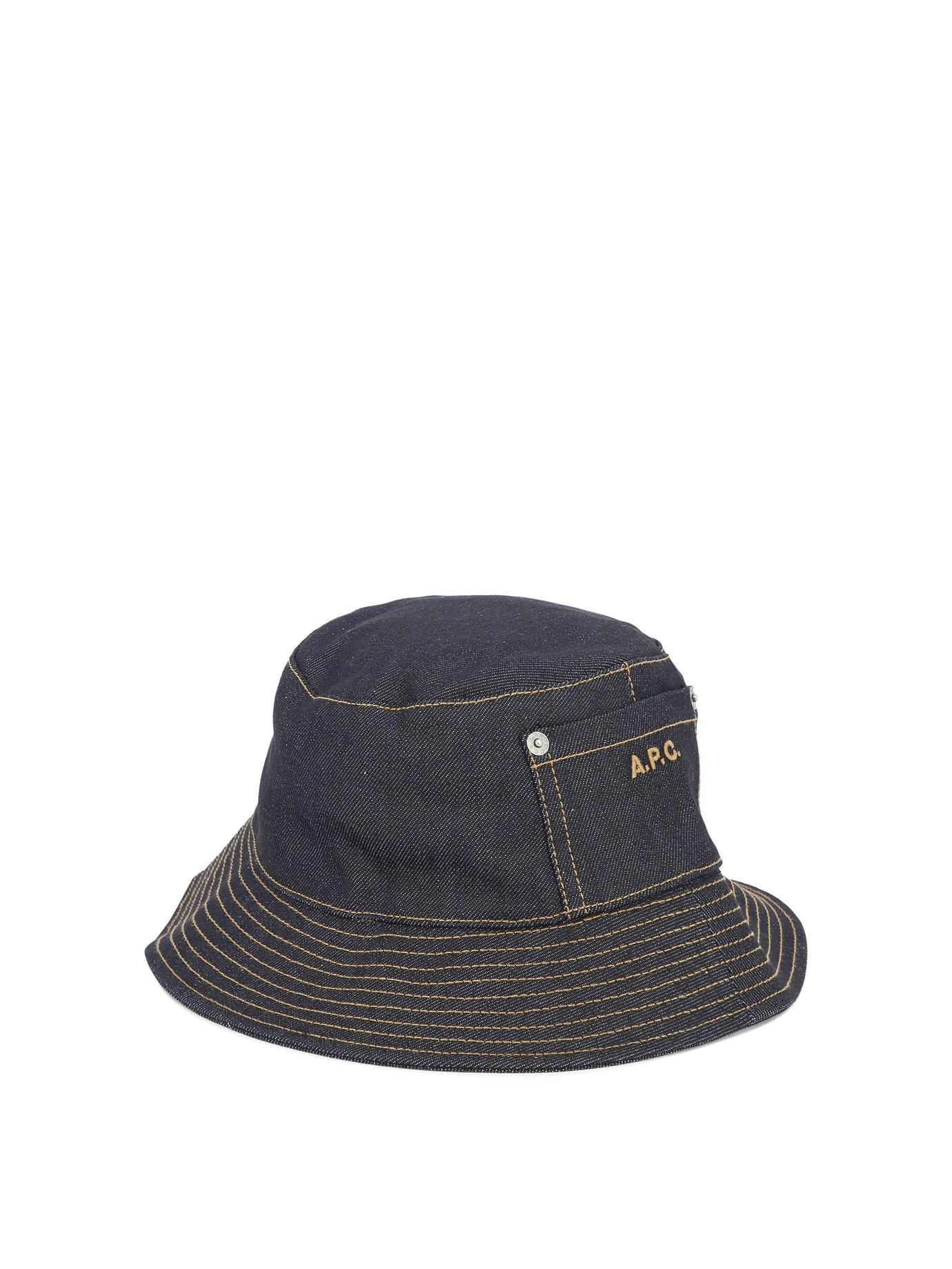 商品【商品预售7天发货】 A.P.C.|A.P.C. 男士帽子 COCSXM24125IAI 蓝色,价格¥755,第3张图片详细描述