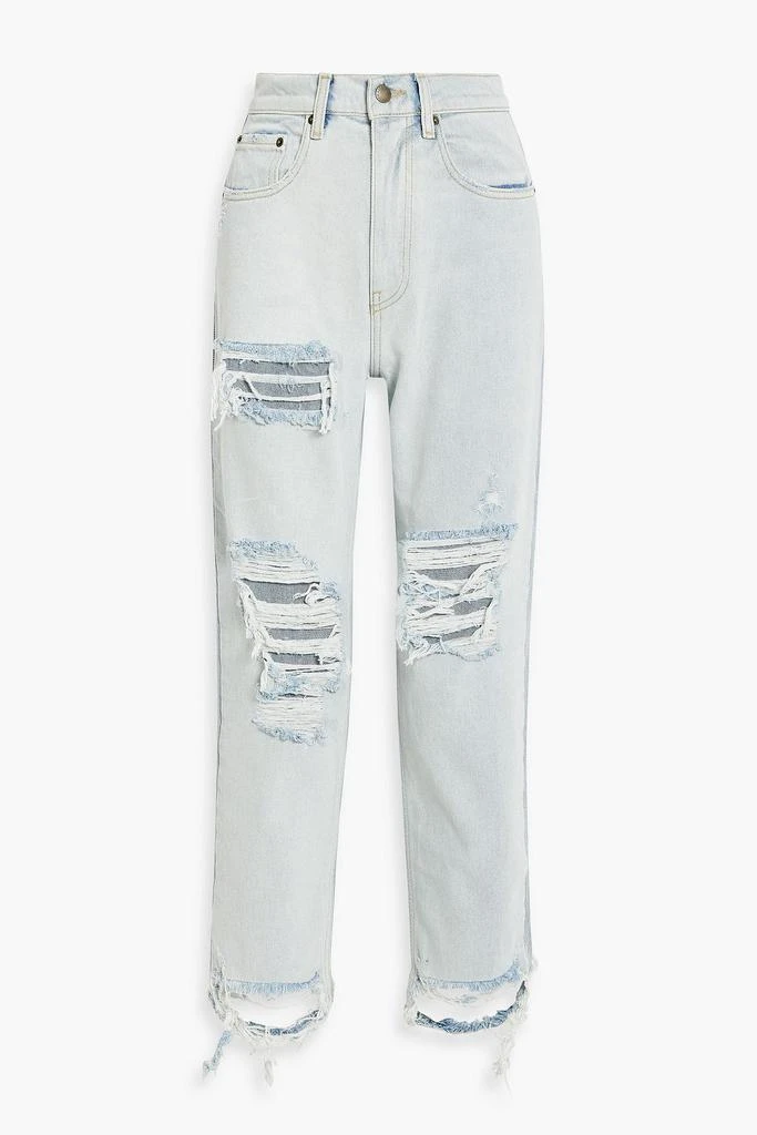 商品retrofête|Laguna distressed high-rise straight-leg jeans,价格¥883,第1张图片