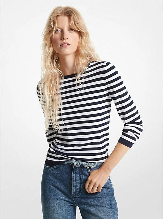 商品Michael Kors|Striped Stretch Knit Sweater,价格¥473,第1张图片