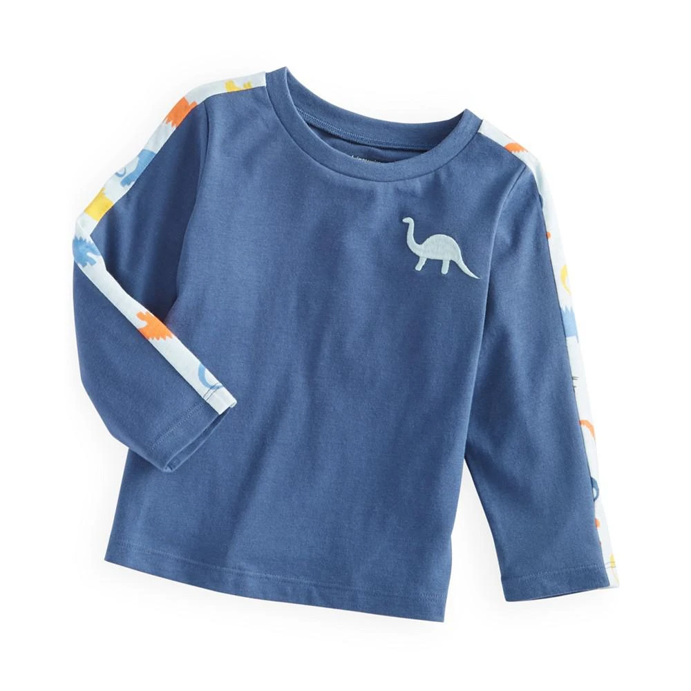 商品First Impressions|Baby Boys Long Sleeve Dinosaur Graphic T-Shirt, Created for Macy's,价格¥75,第1张图片