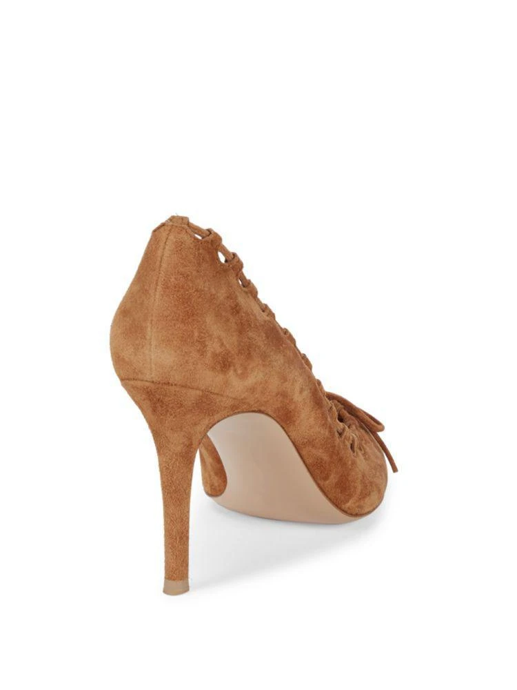 商品Gianvito Rossi|Gianvito Rossi Bow Front Suede Heels,价格¥2128,第2张图片详细描述