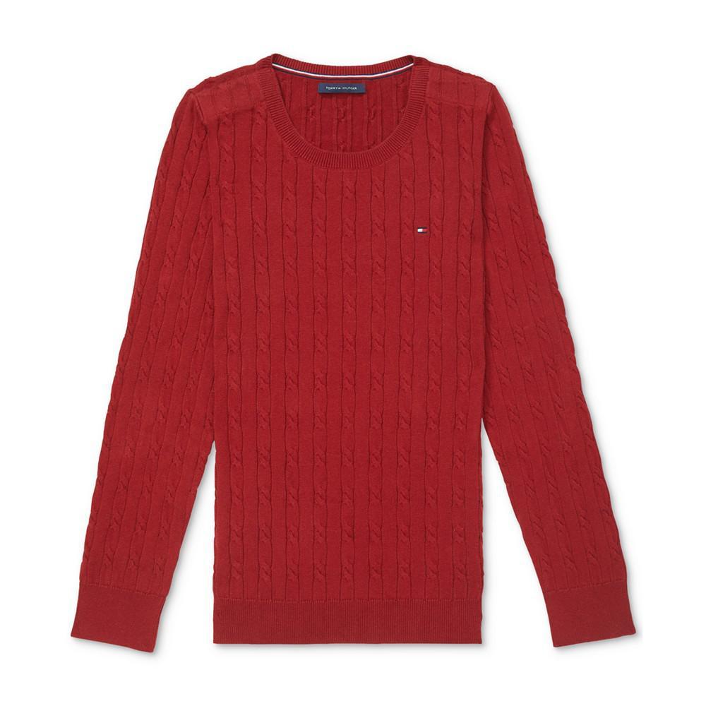 商品Tommy Hilfiger|Women's Jenny Cotton Sweater with Velcro® Closure,价格¥392,第1张图片