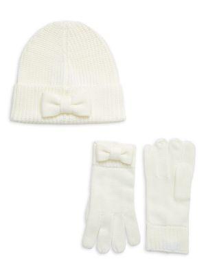 商品Kate Spade|2-Piece Bow Beanie & Gloves Set,价格¥298,第1张图片