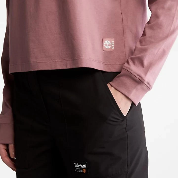 商品Timberland|Anti-Odour Supima® Cotton Long-sleeved T-Shirt for Women in Dark Pink,价格¥212,第5张图片详细描述