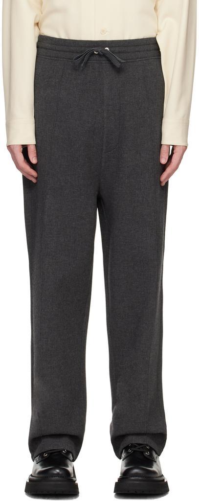 商品AMI|Gray Drawstring Lounge Pants,价格¥2055,第1张图片
