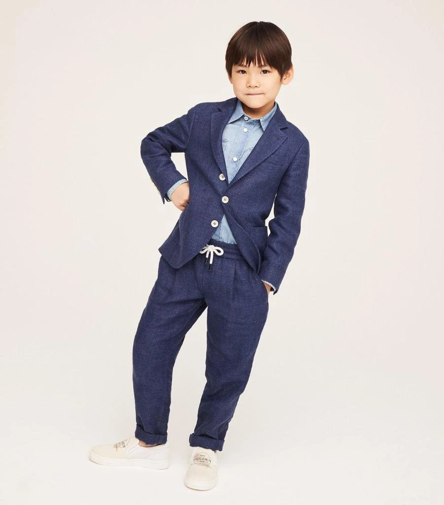 Linen-Wool-Silk Blazer (4-14 Years) 商品