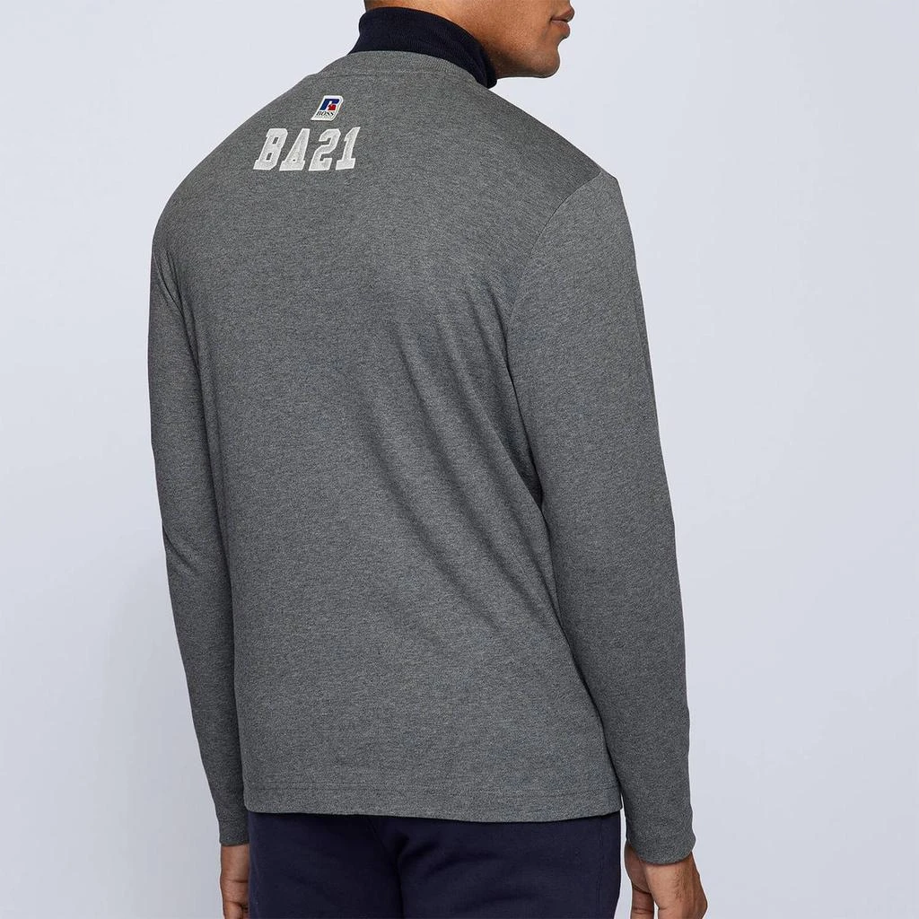 商品Hugo Boss|BOSS X Russell Athletic Men's Long Sleeve T-Shirt - Medium Grey,价格¥360,第2张图片详细描述