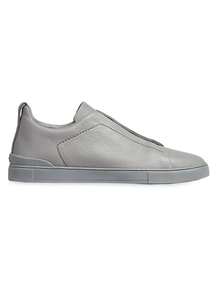 商品Zegna|Triple Stitch Leather Low-Top Sneakers,价格¥6626,第1张图片
