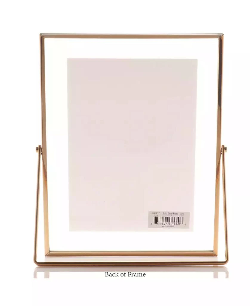 商品Lawrence Frames|Metal Easel Float Picture Frame, 5" x 7",价格¥155,第2张图片详细描述