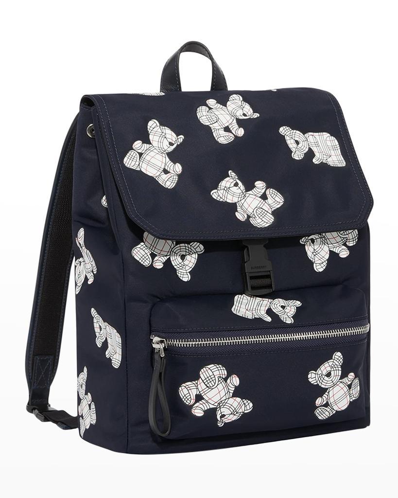 商品Burberry|Kid's Dewey Teddy-Print Backpack,价格¥5321,第4张图片详细描述