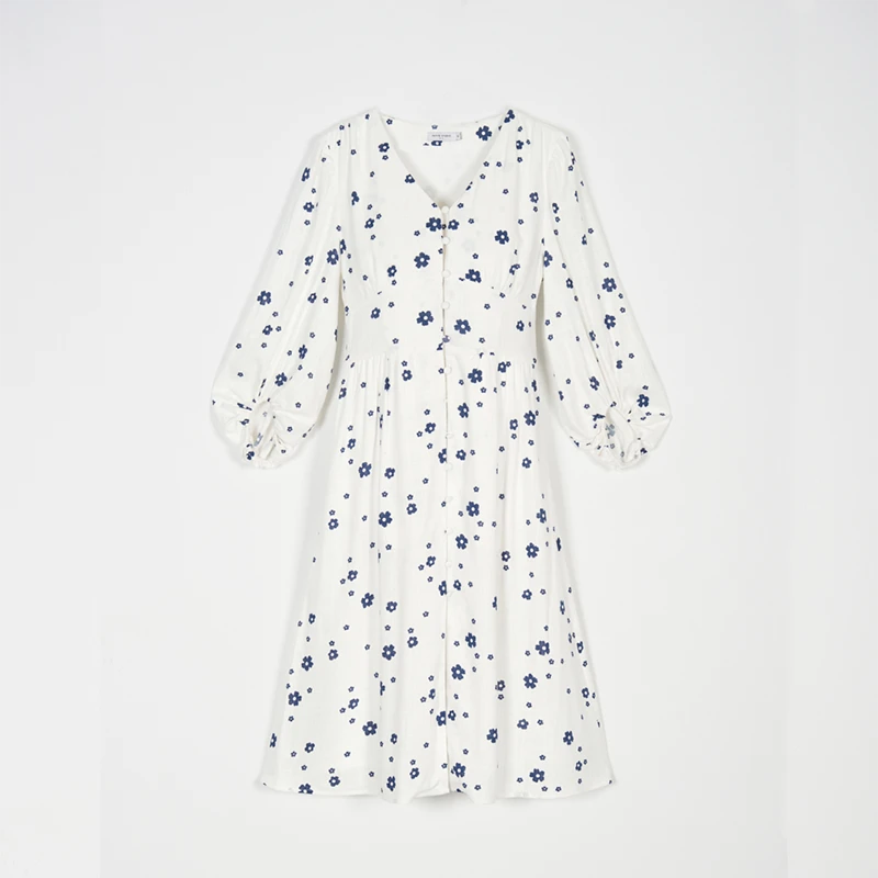 Emilee连衣裙 - 象牙白 | Emilee Dress - Ivory Print 商品