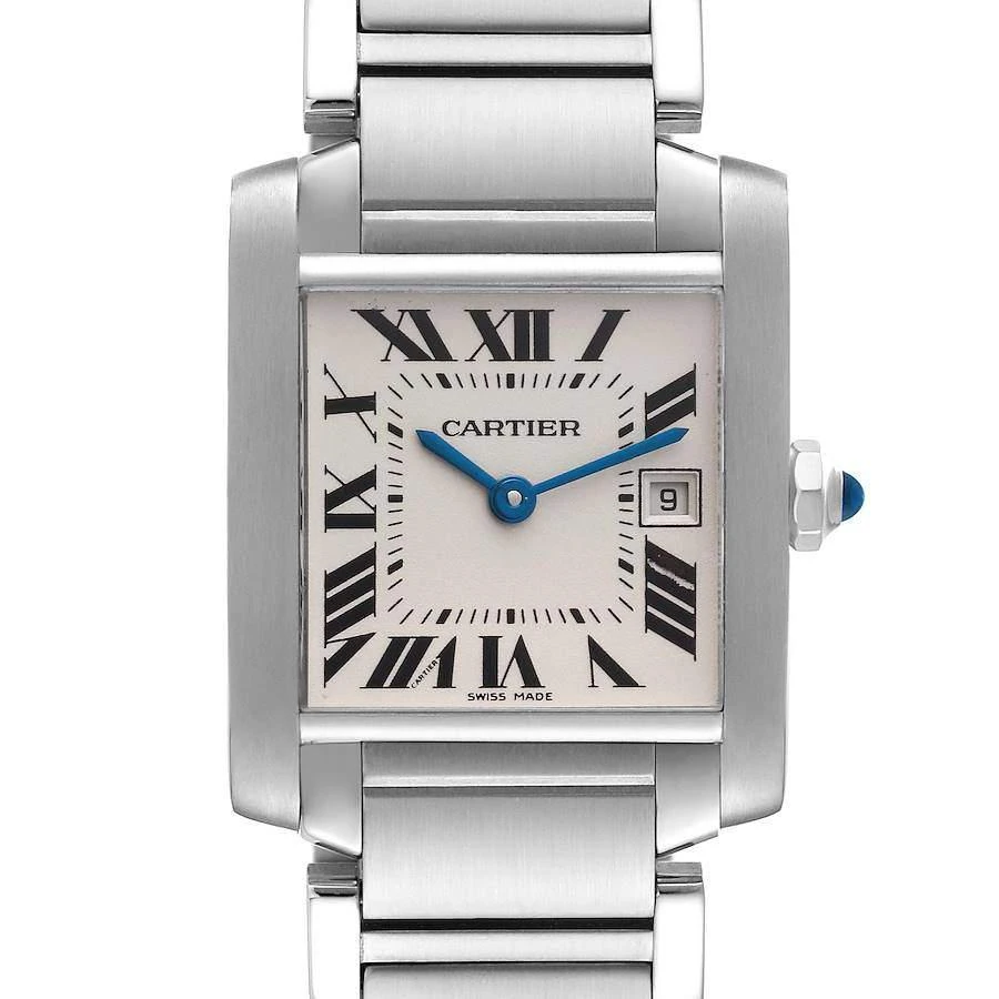 商品[二手商品] Cartier|Cartier Tank Francaise Midsize Silver Dial Steel Ladies Watch W51003Q3 25 x 30 mm,价格¥30629,第5张图片详细描述