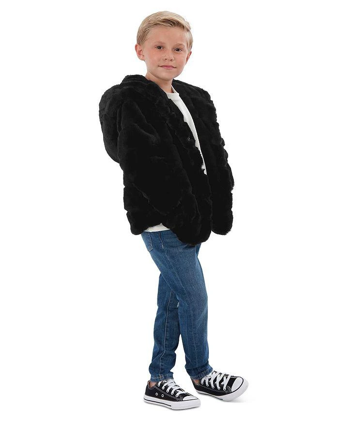 商品Apparis|Unisex Hooded Faux Fur Coat - Little Kid, Big Kid,价格¥1483,第4张图片详细描述