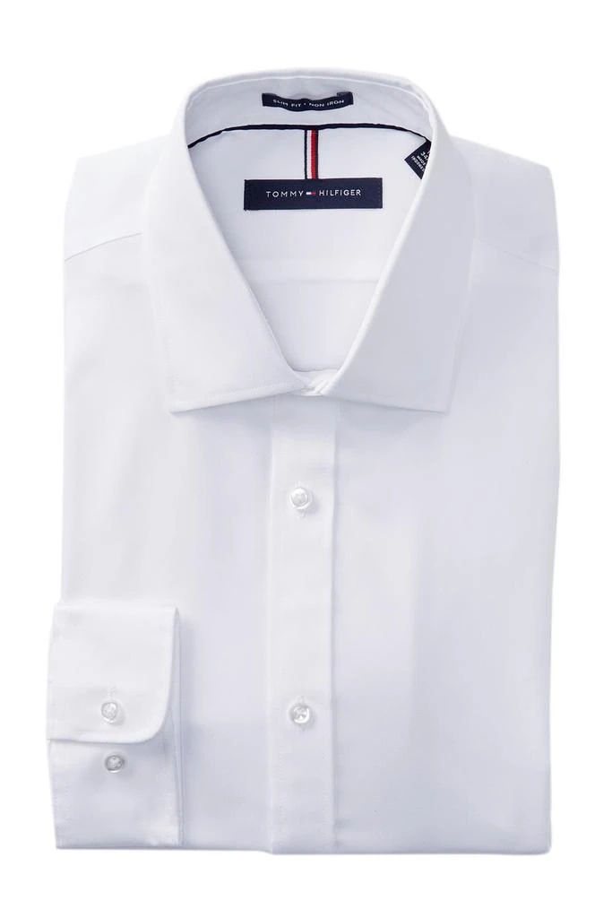 商品Tommy Hilfiger|Non-Iron Slim Fit Solid Dress Shirt,价格¥183,第1张图片