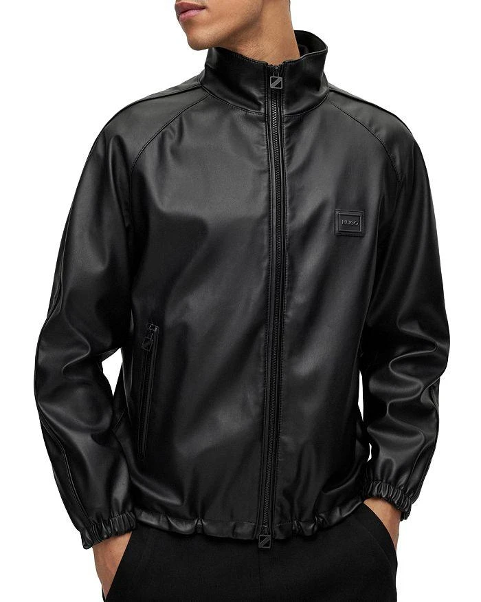 商品Hugo Boss|Urando2331 10194301 01 Faux Leather Trainer Jacket,价格¥2026,第1张图片