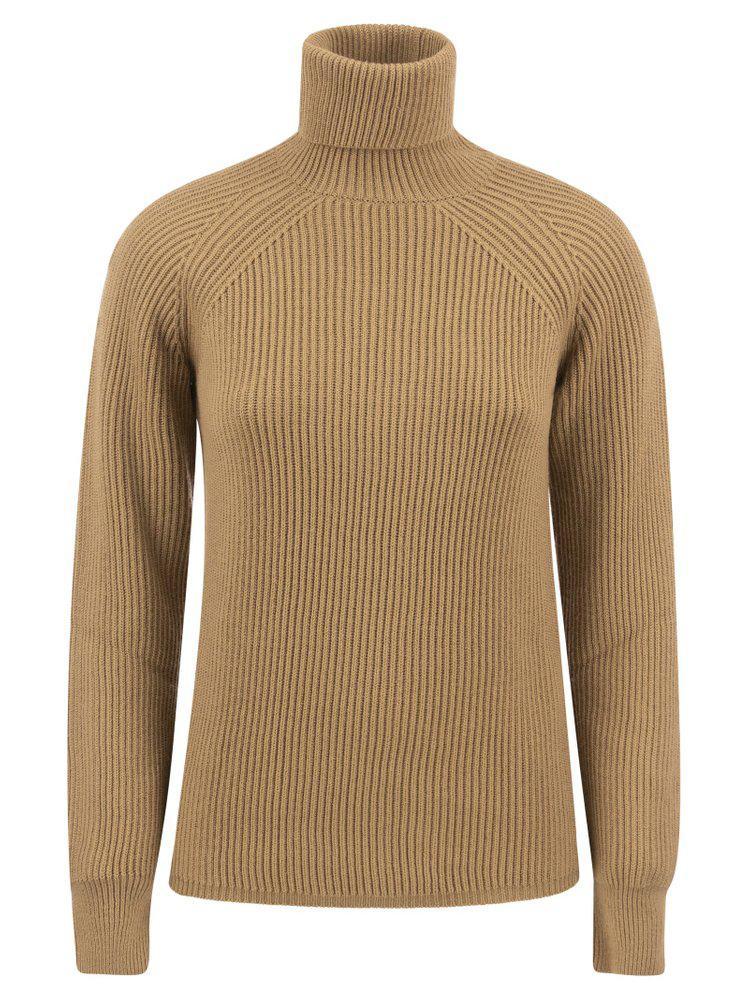 商品Max Mara|Max Mara Studio Turtleneck Long Sleeved Pullover,价格¥1448-¥2324,第1张图片