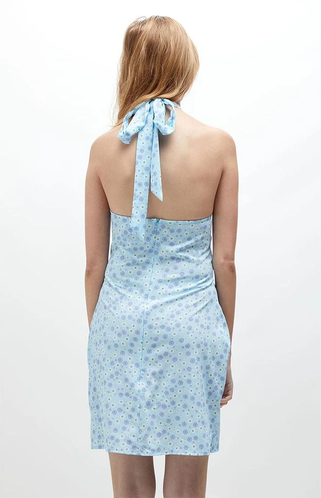 商品Daisy Street|Blue Halter Neck Mini Dress,价格¥144,第3张图片详细描述