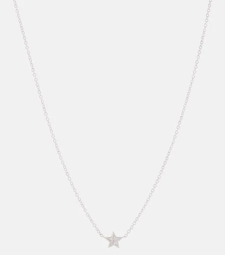 商品Maria Tash|Invisible Set Diamond Star 18kt white gold necklace with diamonds,价格¥16599,第1张图片