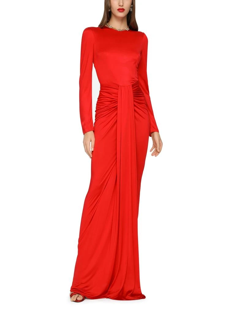 商品Dolce & Gabbana|长款垂褶欧根纱连衣裙,价格¥25322,第2张图片详细描述