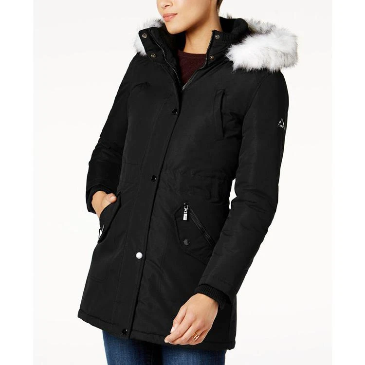 商品Halifax|HFX Faux-Fur-Trim Water-Resistant Coat, Created for Macy's,价格¥748,第2张图片详细描述