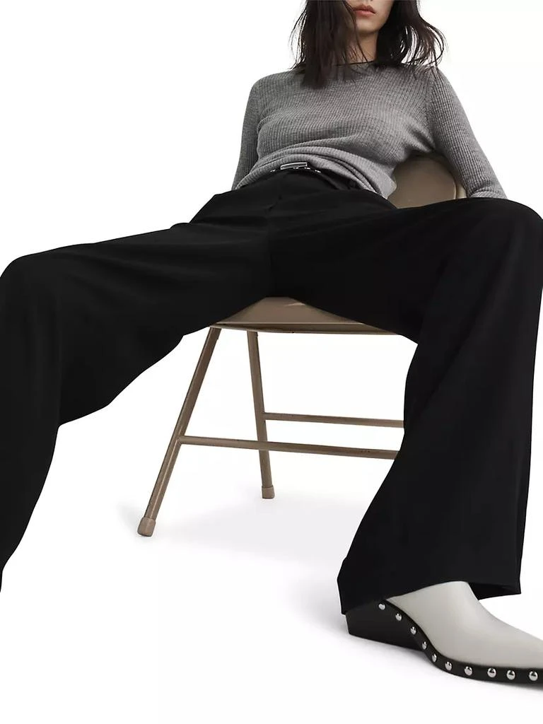商品Rag & Bone|Pleated Japanese Crepe Wide-Leg Pants,价格¥3315,第5张图片详细描述