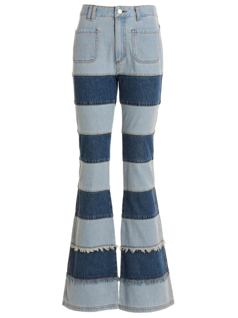 商品ANDERSSON BELL|Andersson Bell Mahina Patchwork-Stripe Wide-Leg Jeans,价格¥1473,第1张图片