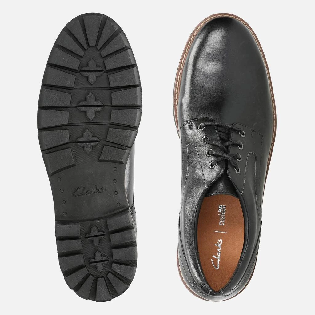 商品Clarks|CLARKS MEN'S BATCOMBE HALL LEATHER DERBY SHOES - BLACK,价格¥389,第4张图片详细描述