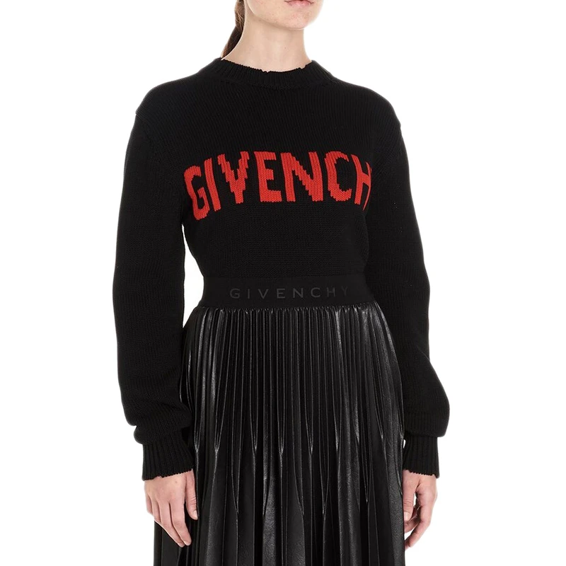 GIVENCHY 黑色女士针织衫/毛衣 BW907F4Z5B-009 商品