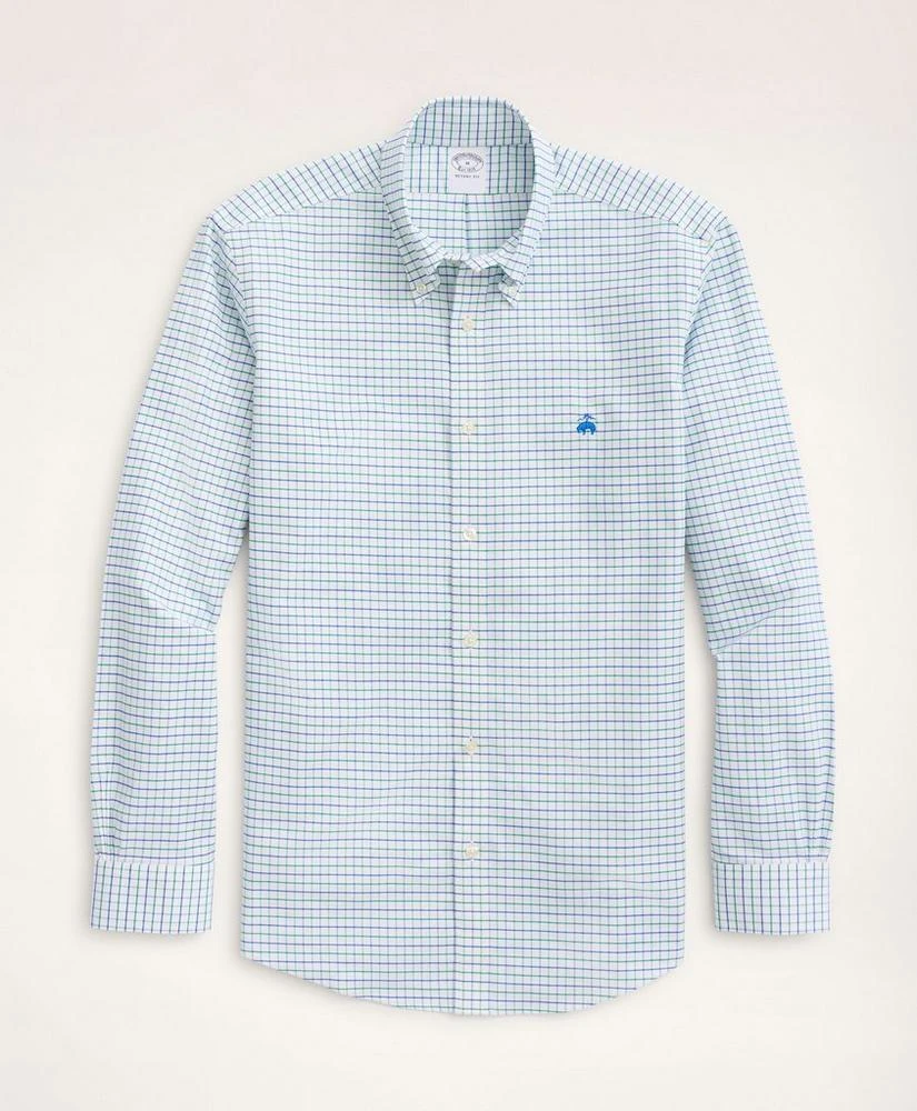 商品Brooks Brothers|Regent Regular-Fit Sport Shirt, Non-Iron Oxford Windowpane,价格¥294-¥368,第1张图片