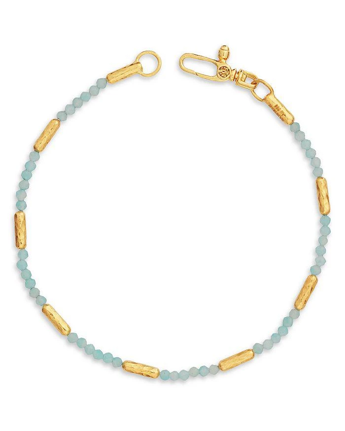 商品Gurhan|24K Yellow Gold Amazonite Beaded Bracelet,价格¥12593,第1张图片