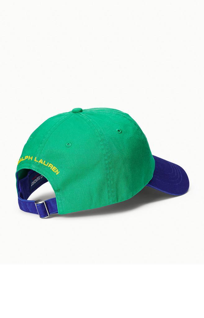 商品Ralph Lauren|Polo Sport Chino Ball Cap - Cruise Green/Royal Blue,价格¥364,第4张图片详细描述